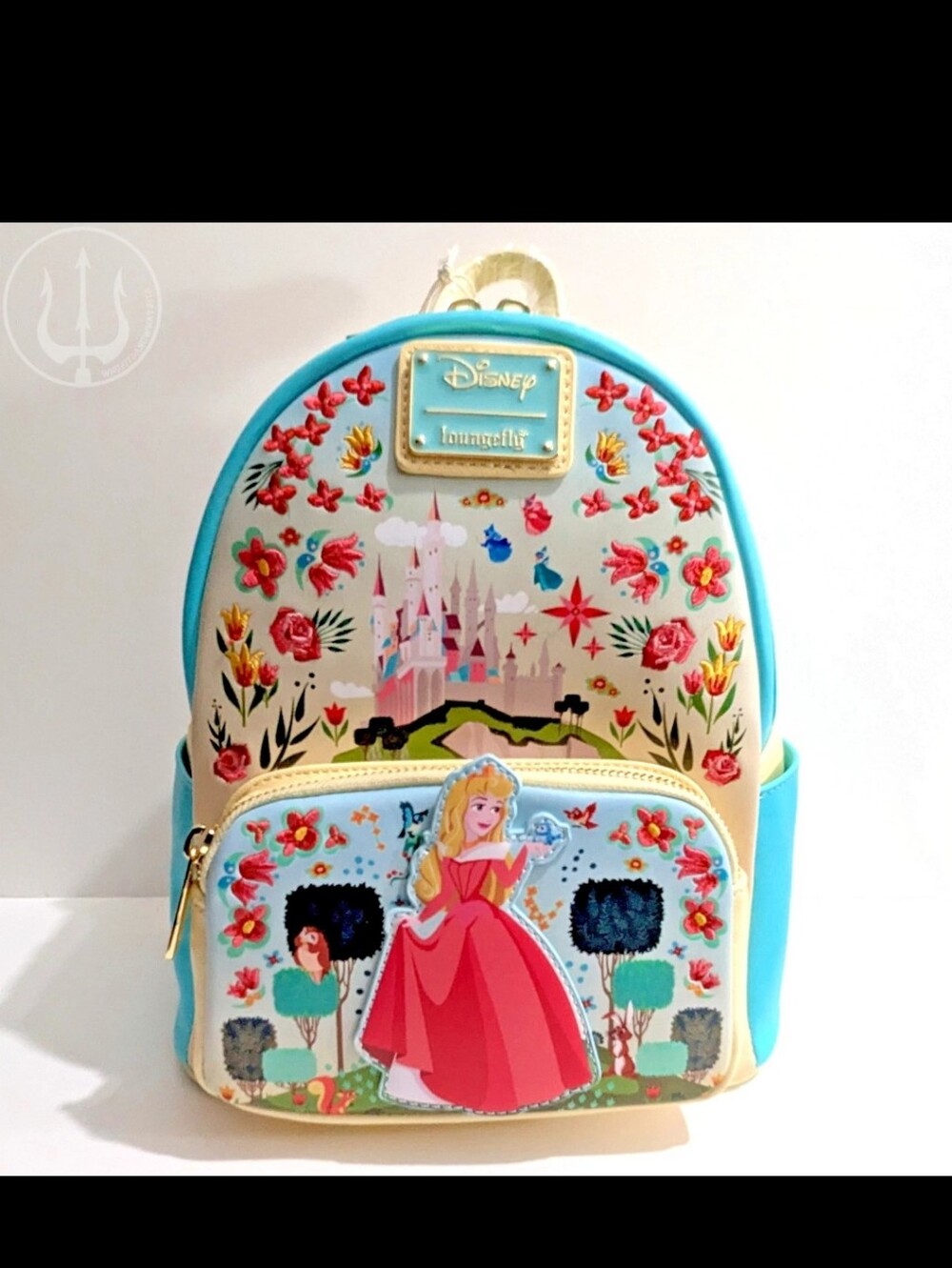 Disney Sleeping Beauty Aurora Floral mini backpack with Wallet